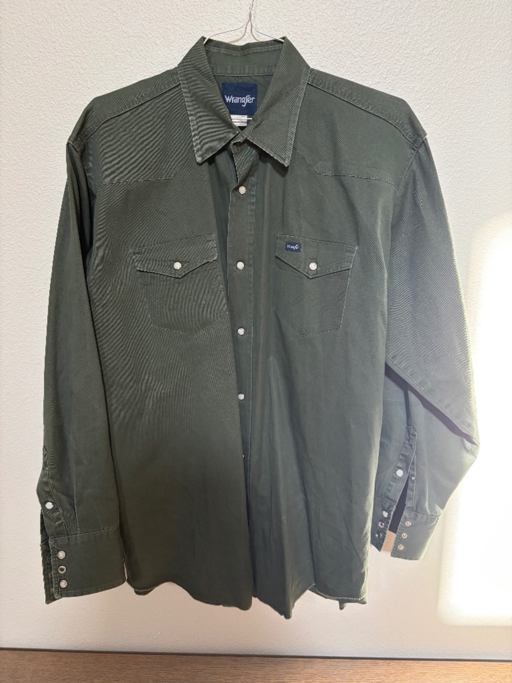 Wrangler Men's Pearl Snap Western shirt-size 2XLT